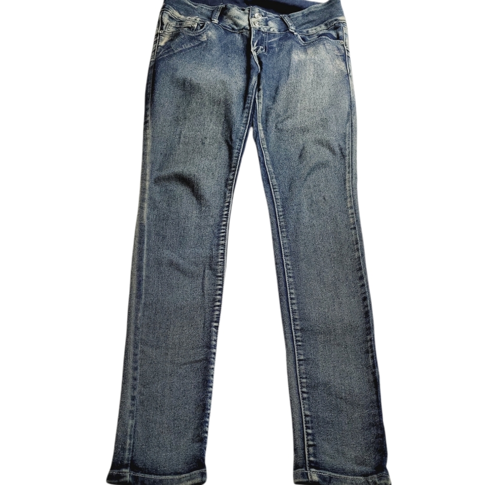 Cool-G Women's Blue Acid Wash Skinny Jeans Juniors Size 7